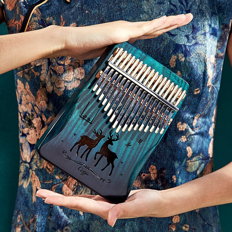 [ของแท้อย่างเป็นทางการ] kalimba Thumb Piano 17-Tone Beginner Introductory kalimba เปียโนนิ้ว kalimba