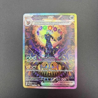 DIY PTCG คอลเลกชันการ์ด 2025 PRE EN UMBREON ex พิเศษILLUSTRATION Self Made การ์ดเดี่ยวคลาสสิกเกมอะนิเมะการ์ดของเล่น