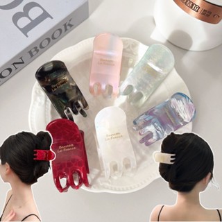 กิ๊บติดผมเรียบง่ายหรูหราสำหรับผู้หญิง หัวหลังคลิปฉลาม เครื่อ…