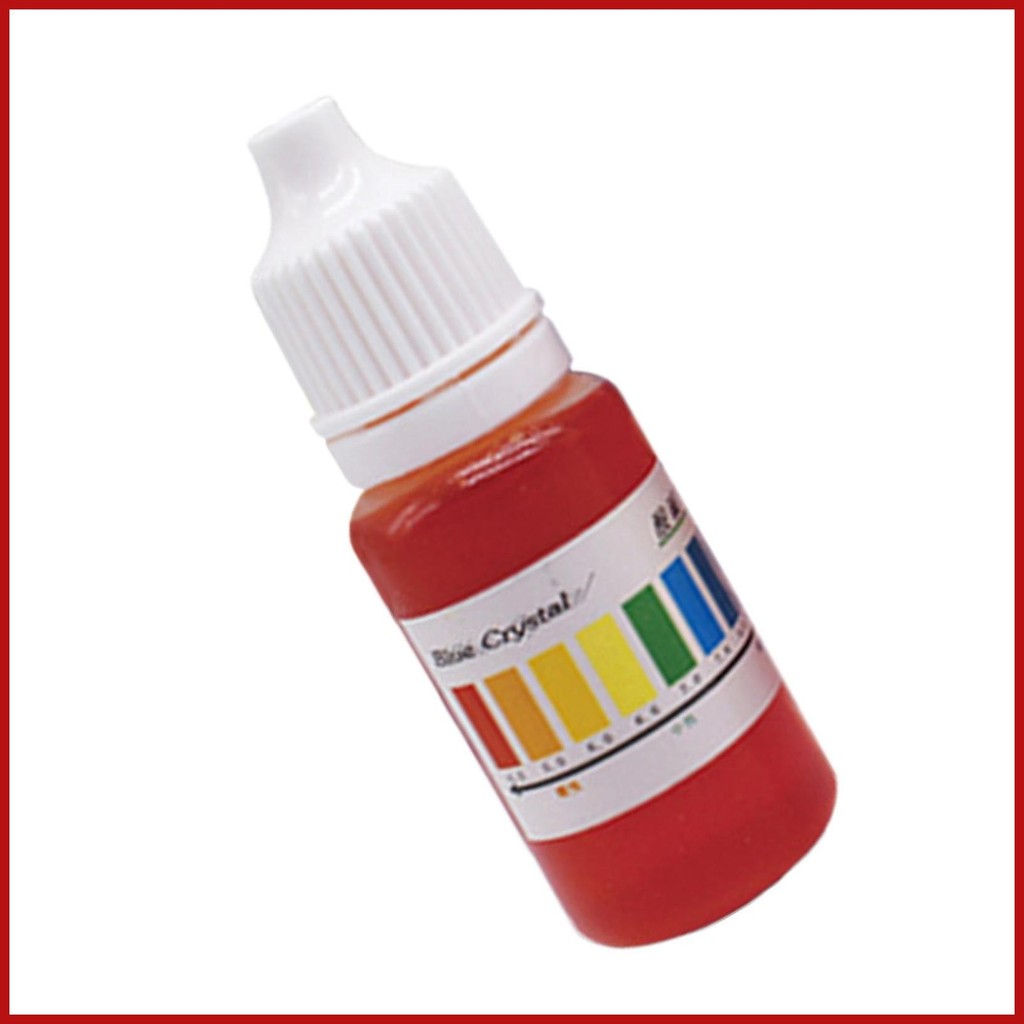 Phhenol Red PH Test Reagent 10ml การวัดที่แม่นยํา Reagent Balance Balance Balancer Fluid Meter สําหรับ Water Aquarium postermy