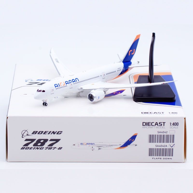 พร้อมส่ง เครื่องบิน 1: 400 JC Wings Alloy Airliner รุ่น Air Japan B78-8 JA803A Flap Wing