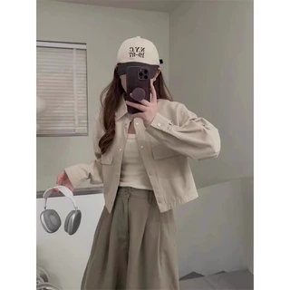(ส่งจากไทย)เสื้อเบลเซอร์ผู้หญิง สไตล์ลำลอง สีพื้น เบลเซอร์ยาว มีกระดุุม ผ้าใส่สบายไม่ร้อนไม่คัน