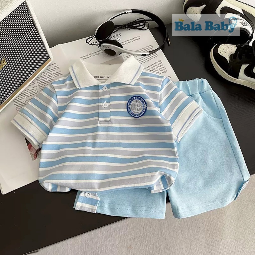 เสื้อผ้าแฟชั่นเด็ก เสื้อผ้าเด็กผู้ชาย หล่อๆ เท่ๆ ชุดเซ็ต 2 ชิ้น  Size80-120cm DXT25 - รูปที่ 7