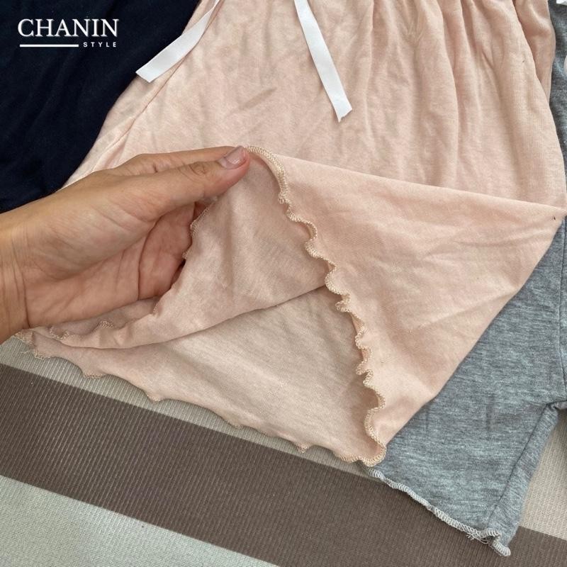 (สั่ง5แถม1)-รุ่นชายระบาย-กางเกงขาสั้นผู้หญิง เอว 28-38