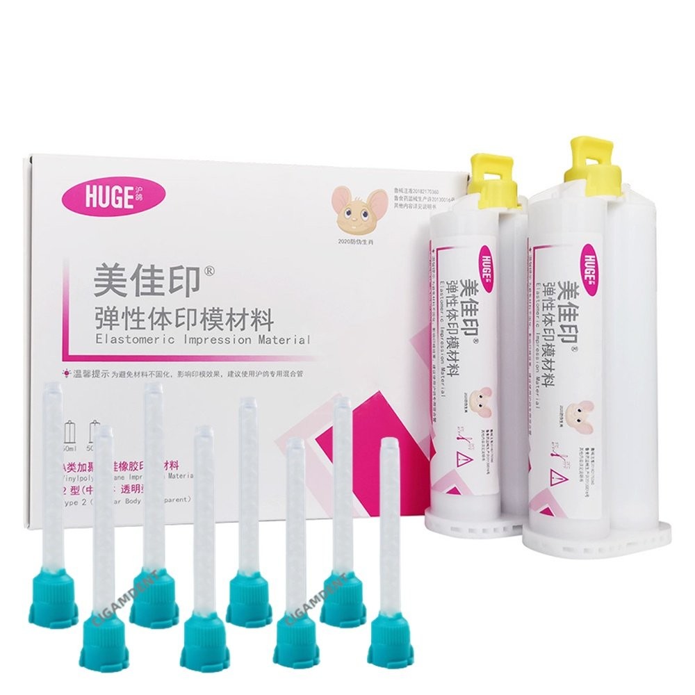 Dental Silicone Impression Material Transparent Medium Body Clear Elastomer Impression Putty Mixing 