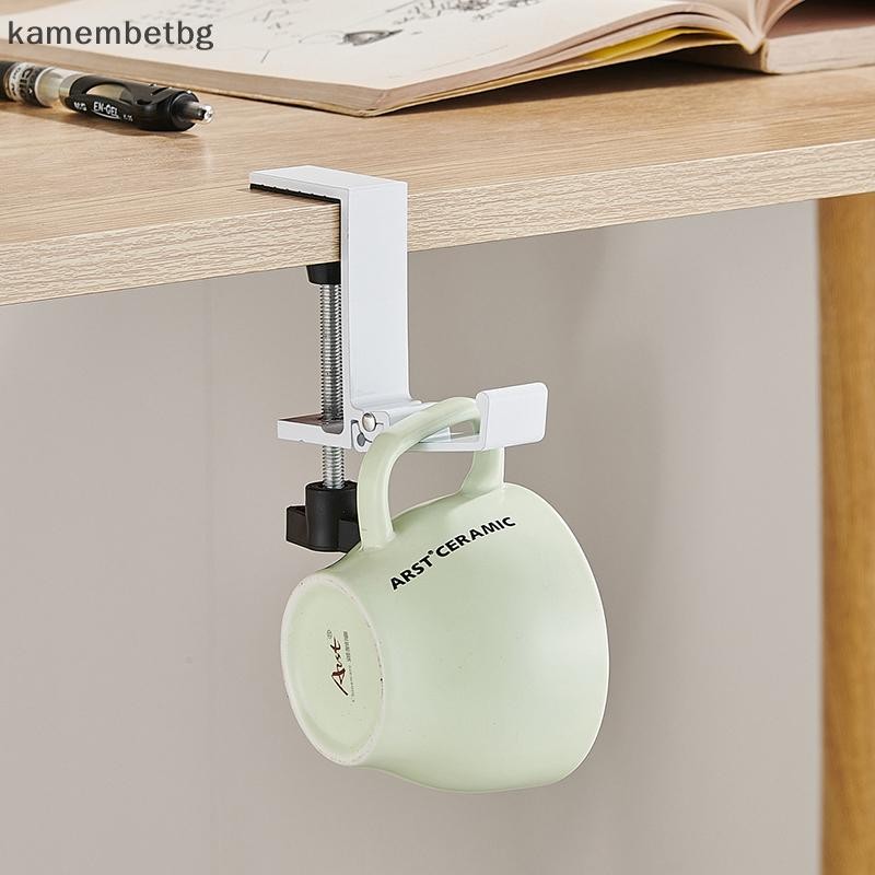 Kamembetbg ปรับโต๊ะ Edge Hook ชุดหูฟังสําหรับเล่นเกมที่แขวนกระเป๋าเป้สะพายหลังนักเรียน Hook Punch TH - รูปที่ 5