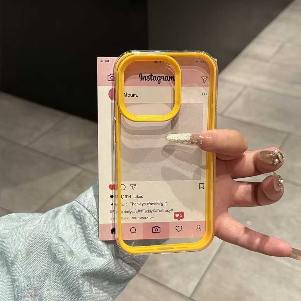 เข้ากันได้กับ iPhone 11, 12, 13, 14, 15, 16 Pro Max Plus, 13 Mini, 12 Mini, เคสโทรศัพท์โปร่งใสดูดซับแรงกระแทกสีลูกกวาด