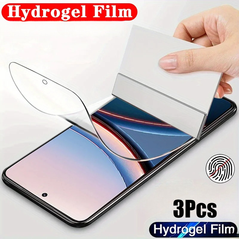 SamsungS25 S25Ultra S24Ultra S23Ultra 3 ชิ้น 100D HD Clear Soft Hydrogel ฟิล์มสําหรับ Samsung Galaxy S25 S24 S23 Ultra Plus Edge FE Anti Spy ความเป็นส่วนตัว Anti Scratch โทรศัพท์ป้องกันหน้าจอ