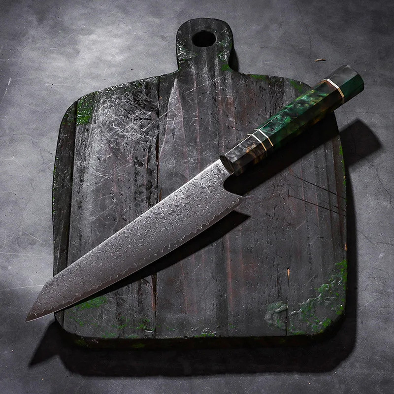 8 Inch Kiritsuke Knife 67 Layers Damascus VG10 Steel Blade Sharp Chefs Cleaver Sashimi Slicing Sushi