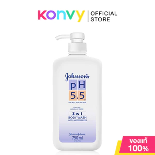 Johnsons pH 5.5 Body Wash จอห์นสัน ครีมอาบน้ำ 750ml (Almond Oil/Honey/pH 5.5)