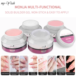 Myyeah 60g Non-stick UV เจล Solid Sculpture Extension เจลเล็บปลอมเคล็ดลับเล็บเจลเคล็ดลับ Builder gel