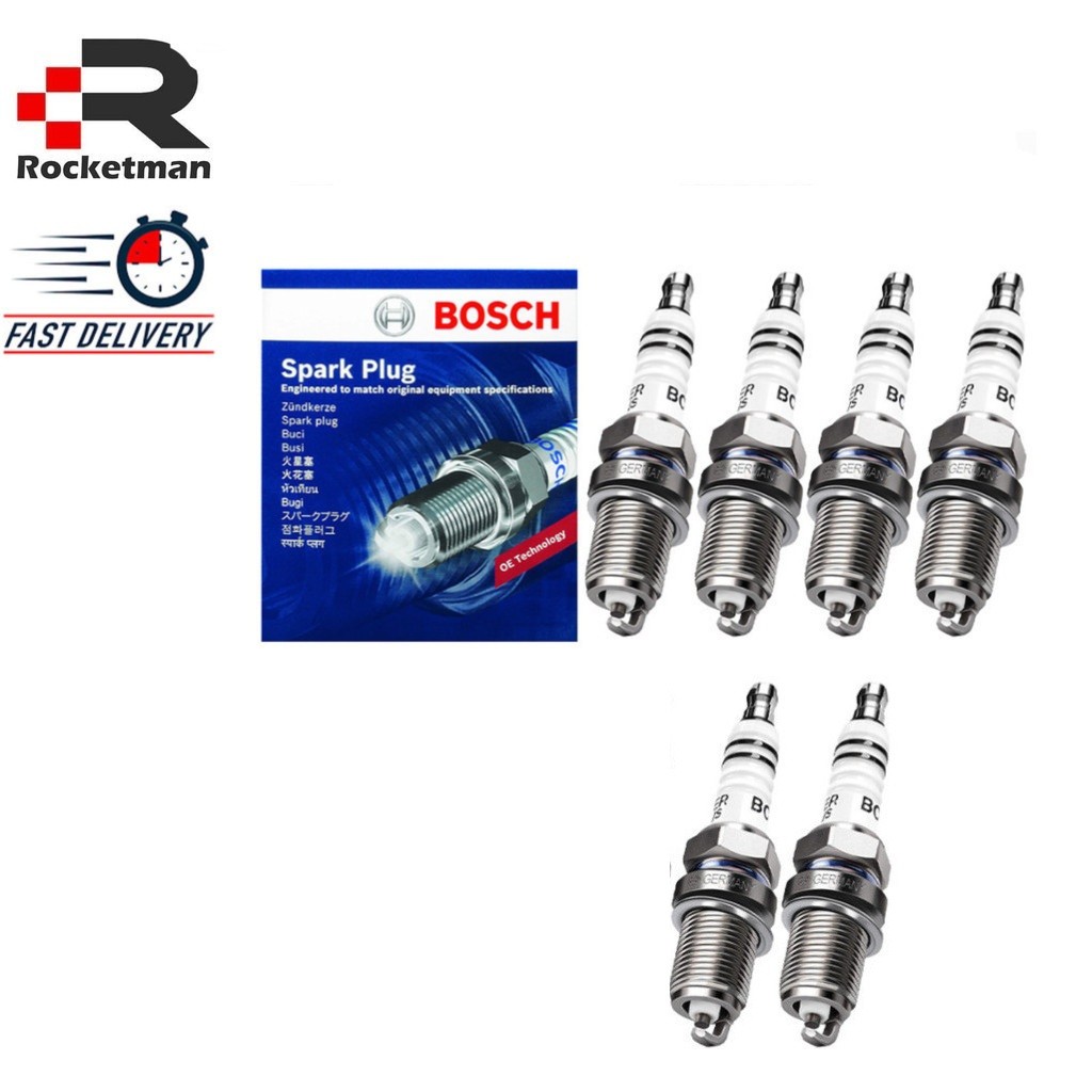 BOSCH SPARK PLUG (6PCS) MERCEDES W202 W210 W124 W140 (F8DC4)