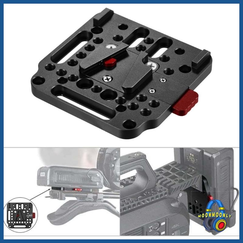 MOON V Mount Attachment Plate V Mount Plate Camera Quick Release Plate for FS7 Professional Photogra