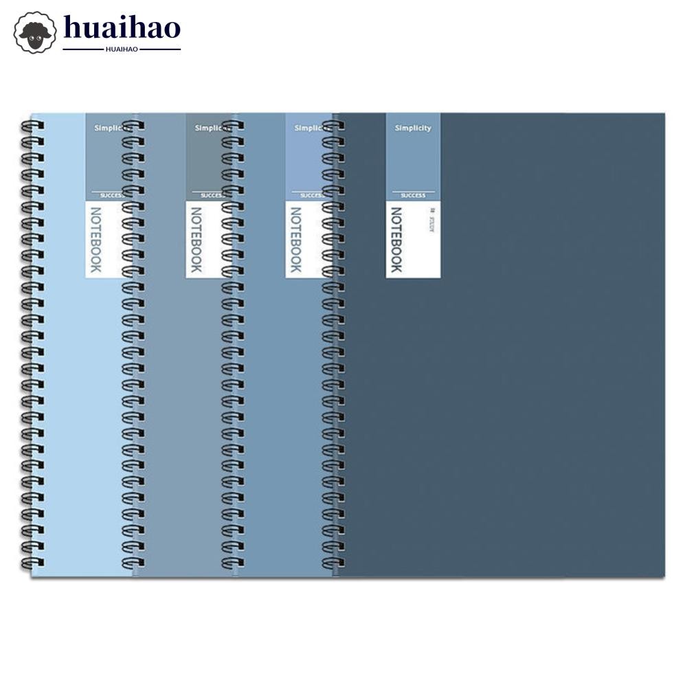 HUAIHAO A5 Vintage Spiral Notebook 80 แผ่น/160 หน้า Memo Journal ไดอารี่โน้ตบุ๊คเกลียวสําหรับนักเรีย