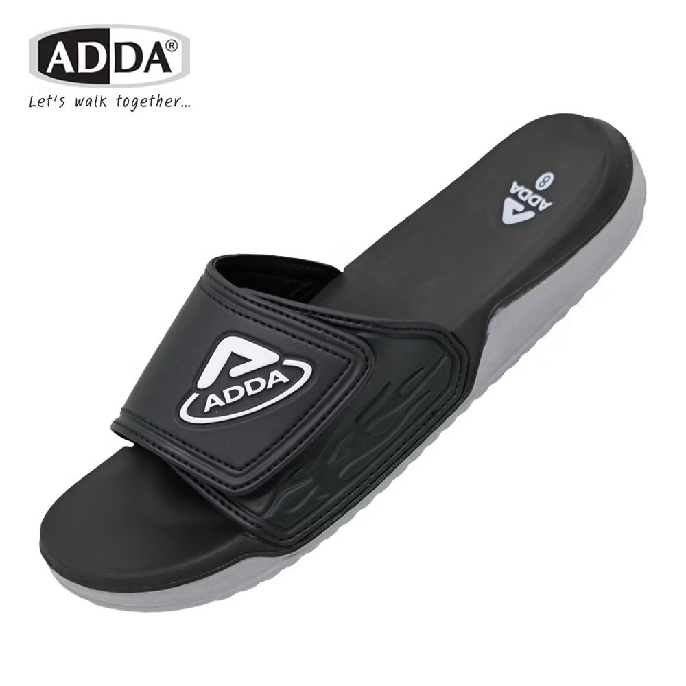 ADDA 3TD18-MY แตะแอดด้าพื้นนุ่ม เบา ตีนตุ๊กแกเทปกาวเปิด-ปิดหลังเท้า เกาะพื้น ยืดหยุ่น ไซส์ 5-10