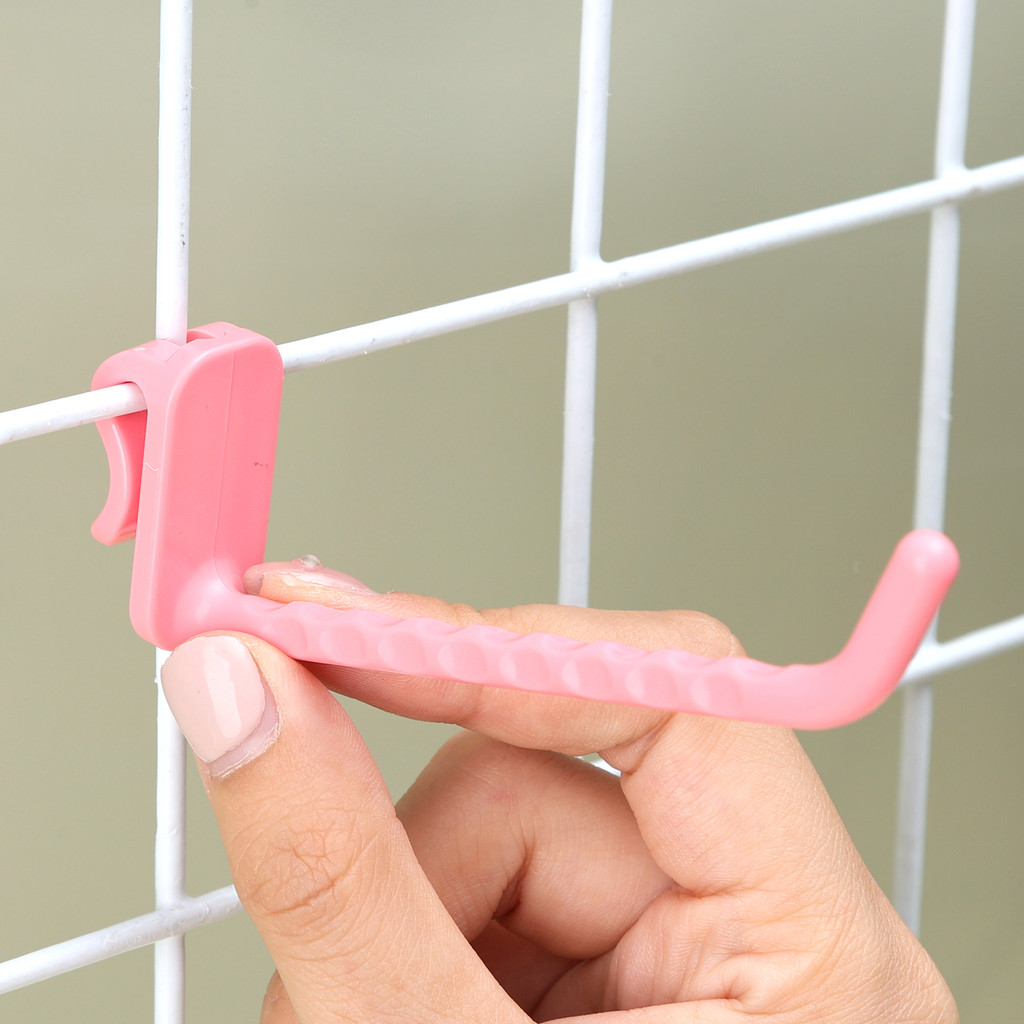 ที่แขวนกุญแจติดผนังอเนกประสงค์พลาสติก-ซูเปอร์มาร์เก็ตชั้นวางจอแสดงผลตะขอจัดเก็บองค์กรบ้าน - รูปที่ 6