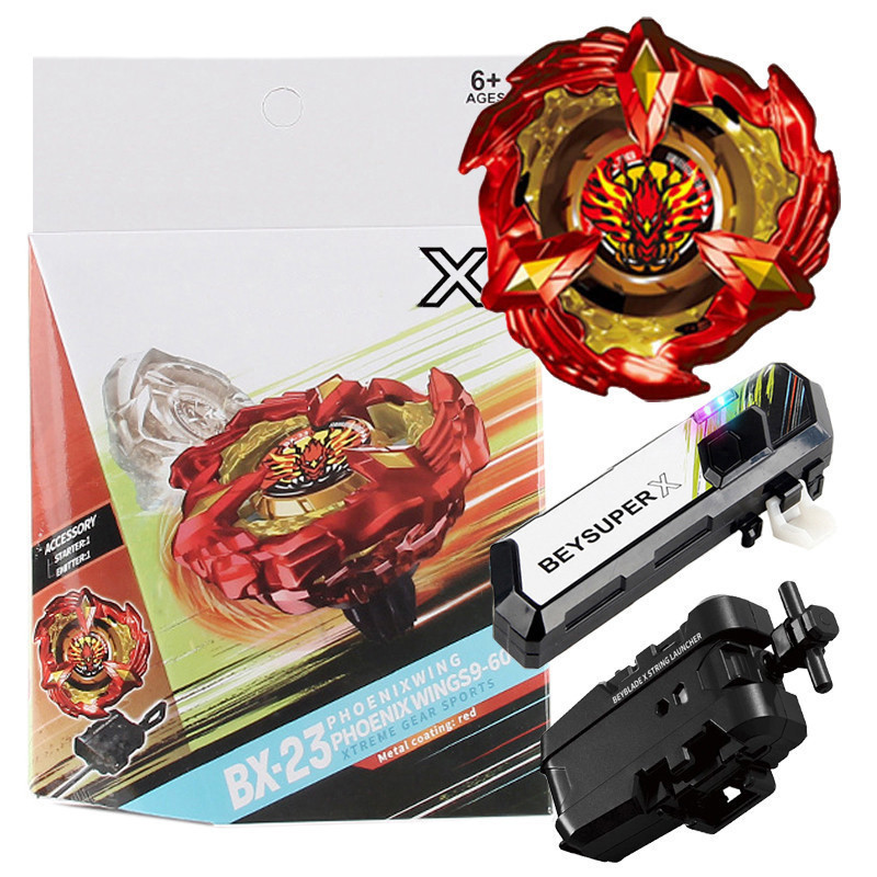 Bey X BX-23 Phoenix Wing Gyro Spinning Top ด้วย Launcher Led จับชุดของเล่นสำหรับเด็กชายของขวัญวันเกิด