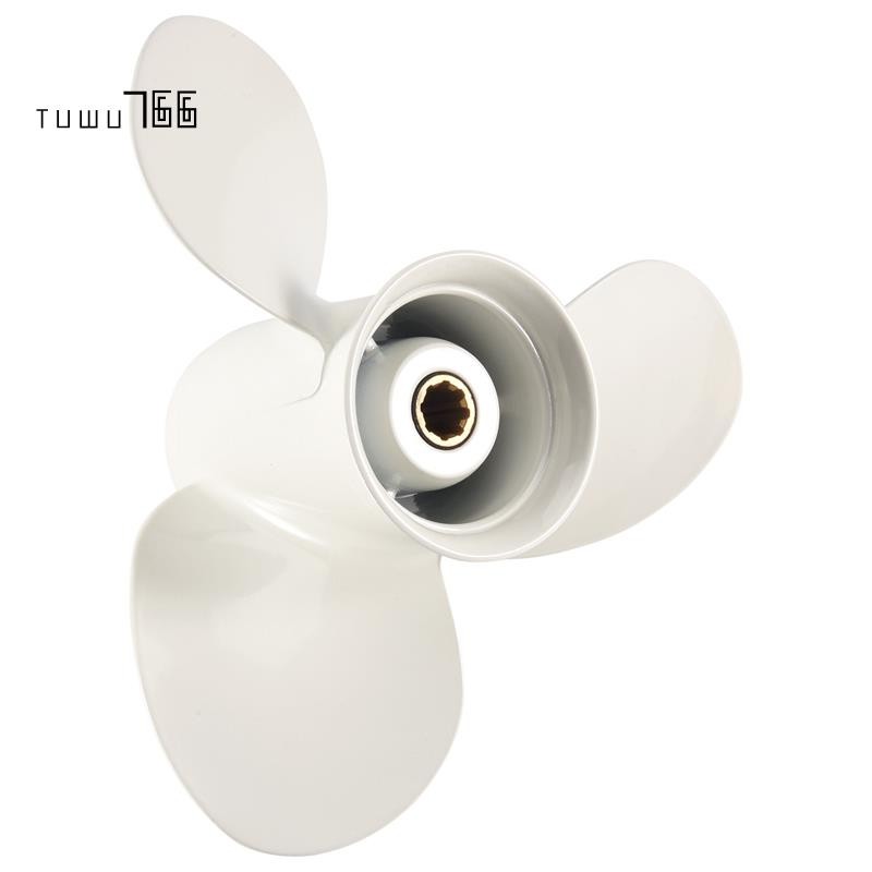 [tuwu766]Propeller 9 1/4X11 สําหรับเครื่องยนต์นอกเรือ Yamaha 9.9 HP F9.9 15HP F15C F15 F20 อลูมิเนีย