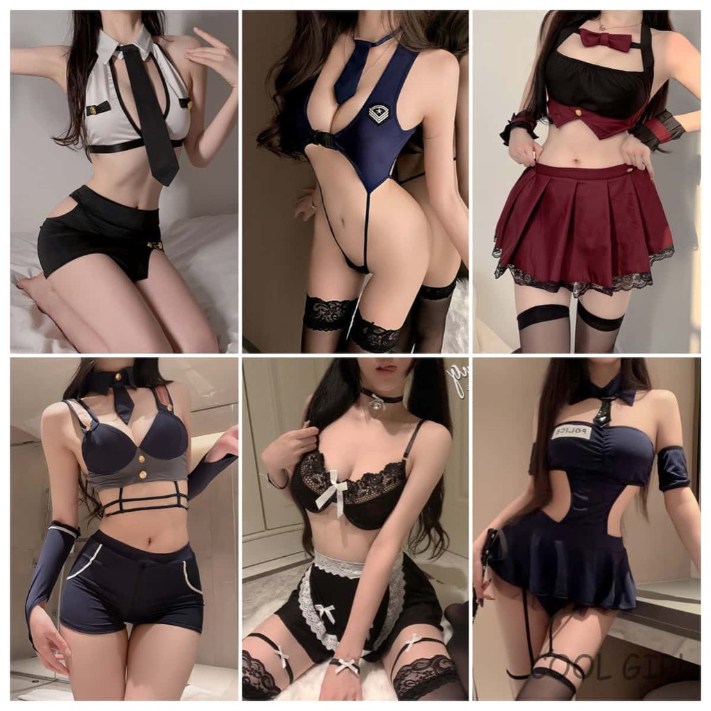 🖤girl🖤ชุดคอสเพลย์ ชุดเมด ชุดอ่อยแฟน เปิดเป้า กระโปรงสั้น หลากหลายสไตล์ sexy ส่งไวจากไทย