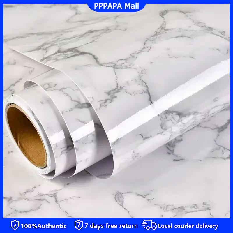 สติ๊กเกอร์ไวนิล PVC หนา 60X300 ซม. ทนความร้อน กันน้ำ กันน้ำมัน กาวในตัว สำหรับติดในครัว