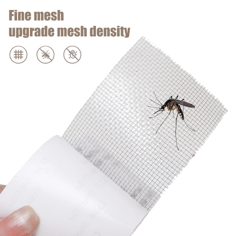 [3-5 วันมาถึง] แพทช์ซ่อมมุ้งลวดแบบมีกาวในตัว 5 ซม.x2 ม. แพทช์ยูรีเทนที่ทนต่อการฉีกขาดสําหรับหน้าต่าง/ประตู/เต็นท์ไม่มีสารตกค้างและตัดง่าย - รูปที่ 6