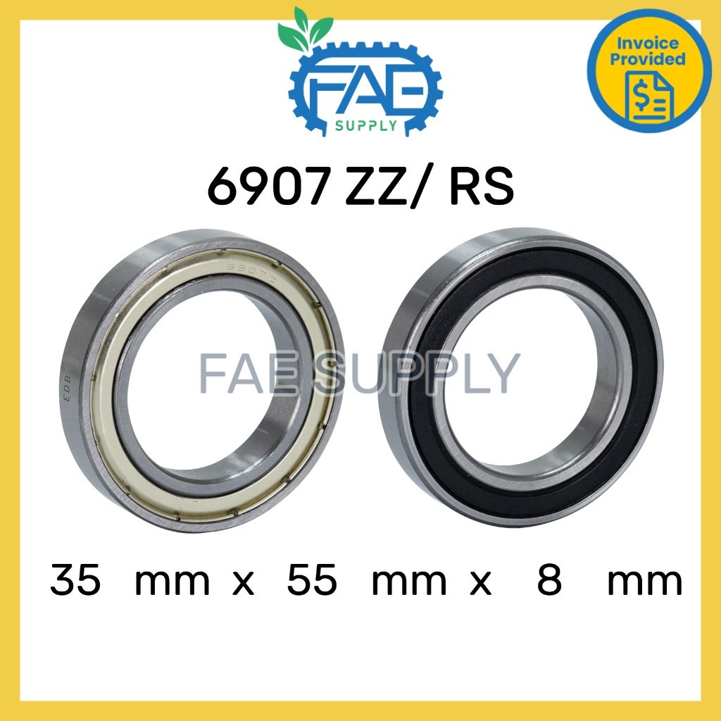6907 6907ZZ 6907RS Ball Bearing Deep Groove 35*55*10mm