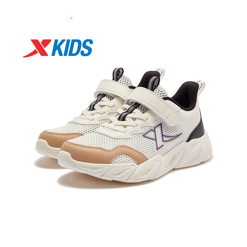 XTEP รองเท้าวิ่งเด็ก พื้นมяมือซ่อนกลิ่น Velcro สำหรับเด็กชาย — صورة 7