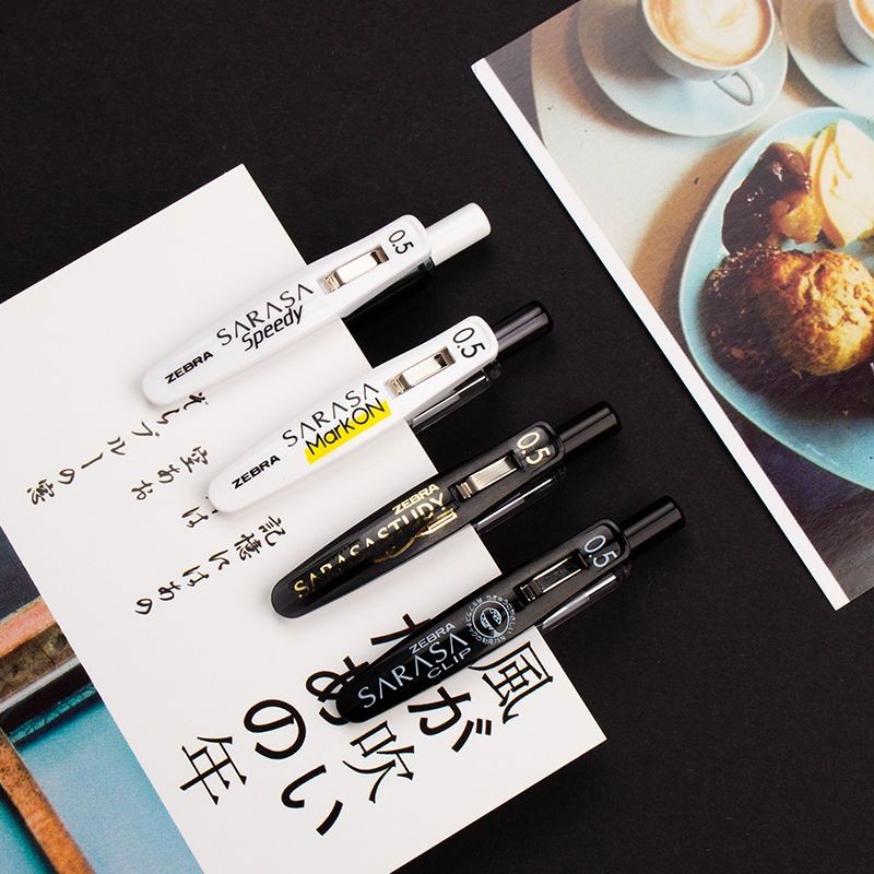 ญี่ปุ่น ZEBRA Zebra ปากกาเจลนักเรียนปากกาสีดําผสม Scholar Test แปรงคําถามทุกวันเขียนจับคู่ชุด ZEBRA 