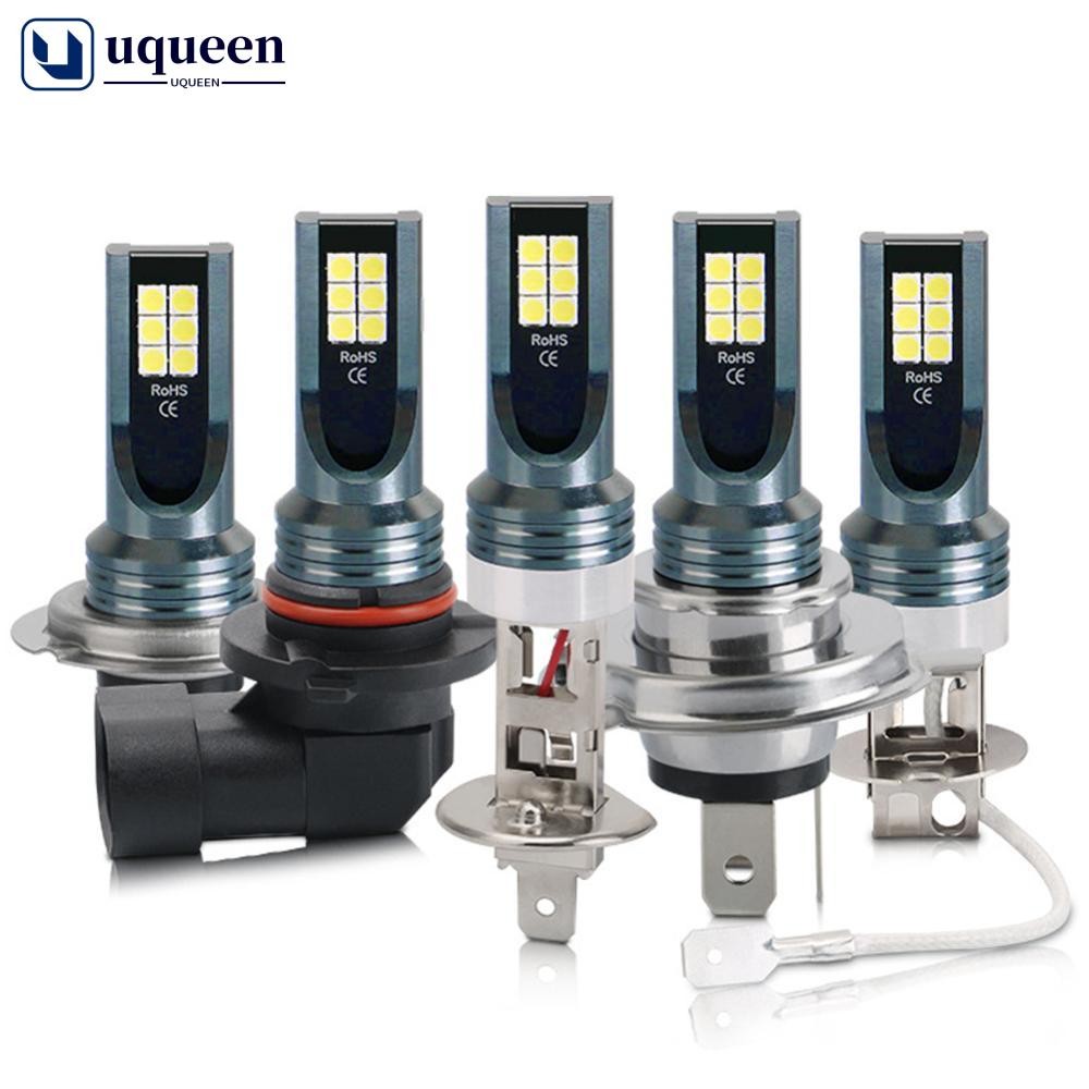 UQUEEN 12V 6000K รถ LED ไฟหน้าหมอกหลอดไฟ H4 H7 H11 H8 H9 H1 H3 LED 9005 9006 Hb3 Hb4 อัตโนมัติขับรถว