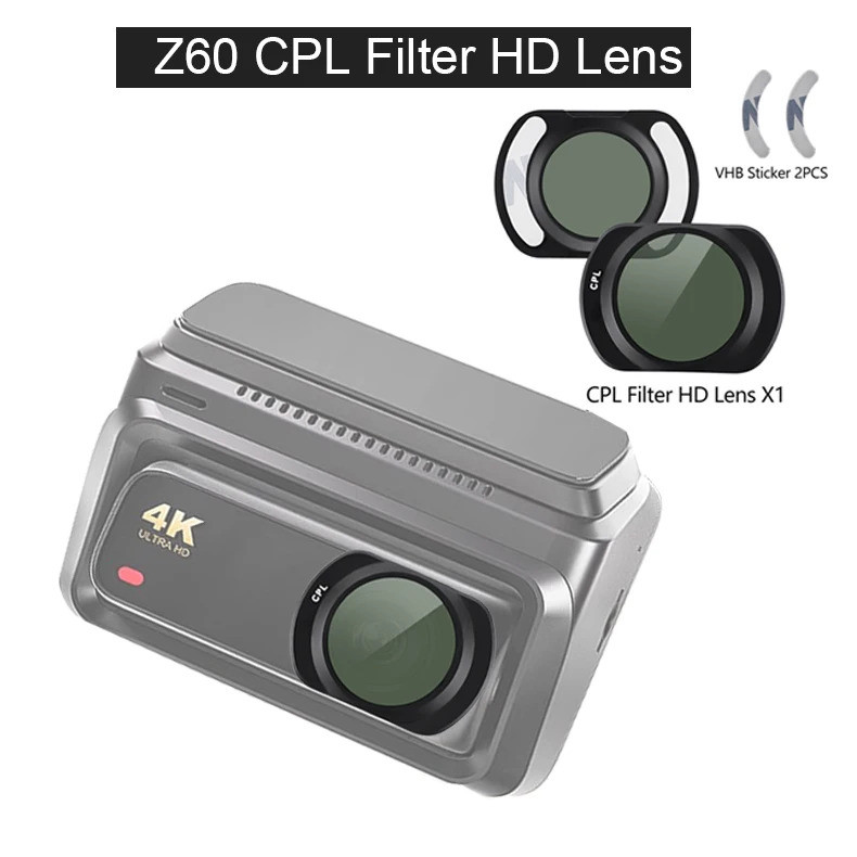 สําหรับ DDPAI Dash Cam Z60 Z60 pro 4K CPL กรอง HD เลนส์ป้องกันฝุ่น Anti Glare ตัวกรอง CPL