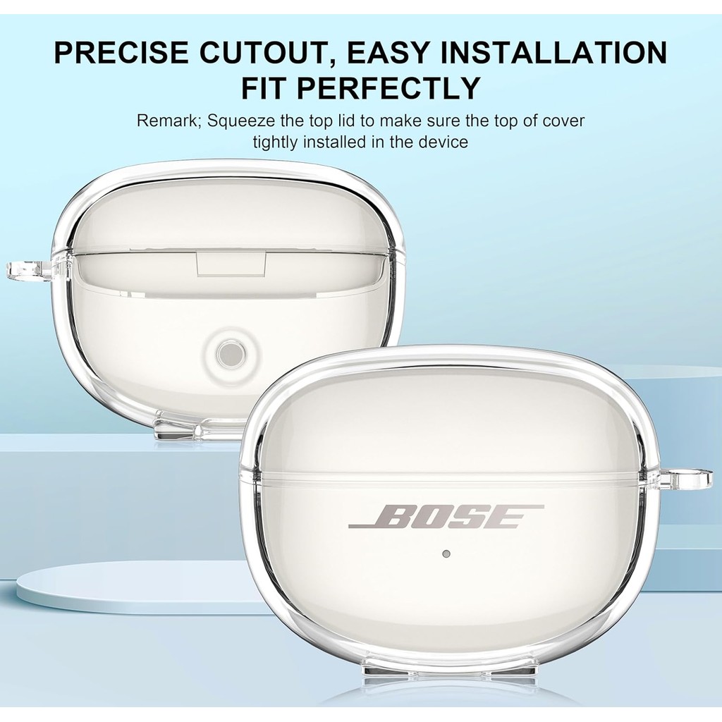 ออกแบบมาสําหรับ โบส อัลตร้าเปิดหูฟังกรณี 2024 กันกระแทกนุ่มโปร่งใส ทีพียู พร้อมชุดทําความสะอาด คาราไบเนอร์ - รูปที่ 2