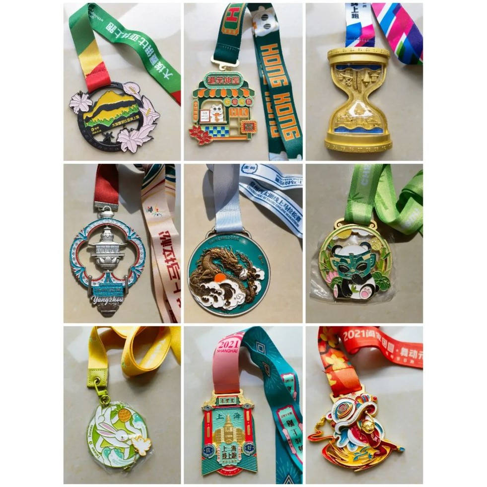 Limited Edition Marathon Sport Running Medal Valor Virtual Fun Run Finisher Metal Challenger Jomrun 