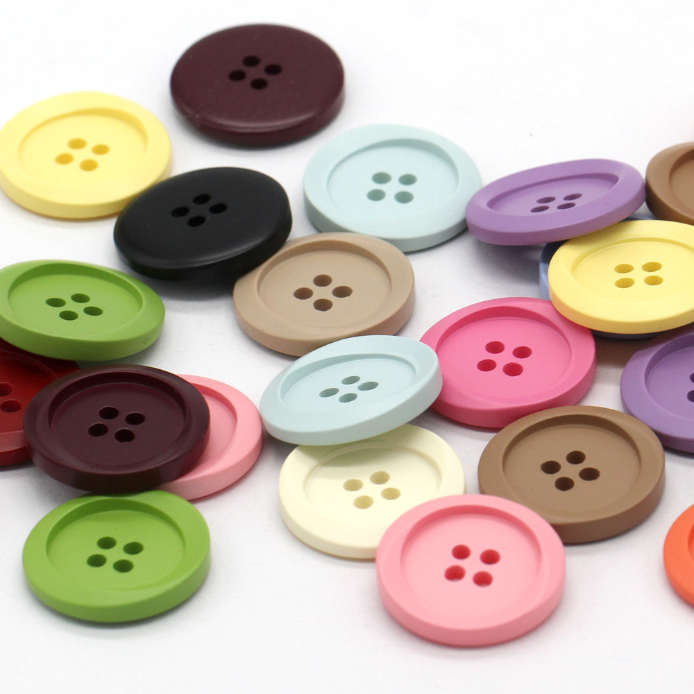 15/25/30มิลลิเมตรขนาดใหญ่ปุ่มเรซิ่นที่มีสีสันสําหรับเสื้อผ้าเสื้อเสื้อชุดเสื้อเสื้อกันหนาวชุดนอนงานฝีมือ ทําเอง ตกแต่งทําด้วยมื - รูปที่ 3