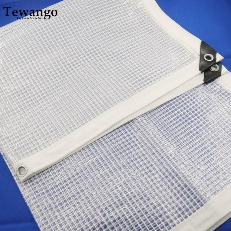 0.33 มม.3x3 M ~ 3x6 M กันฝน PE ผ้าใบบ้านระเบียงกันน้ํา Tarp ผ้าสวน Succulent พืช Pergolas Canopy กัน