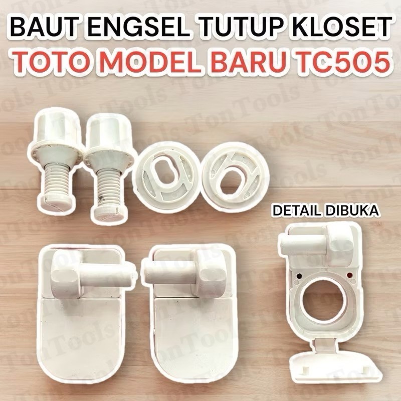 TOTO บานพับฝาชักโครก รุ่นใหม่ TOTO บานพับฝาชักโครก TOTO บานพับที่นั่งชักโครก Bolt รุ่นใหม่