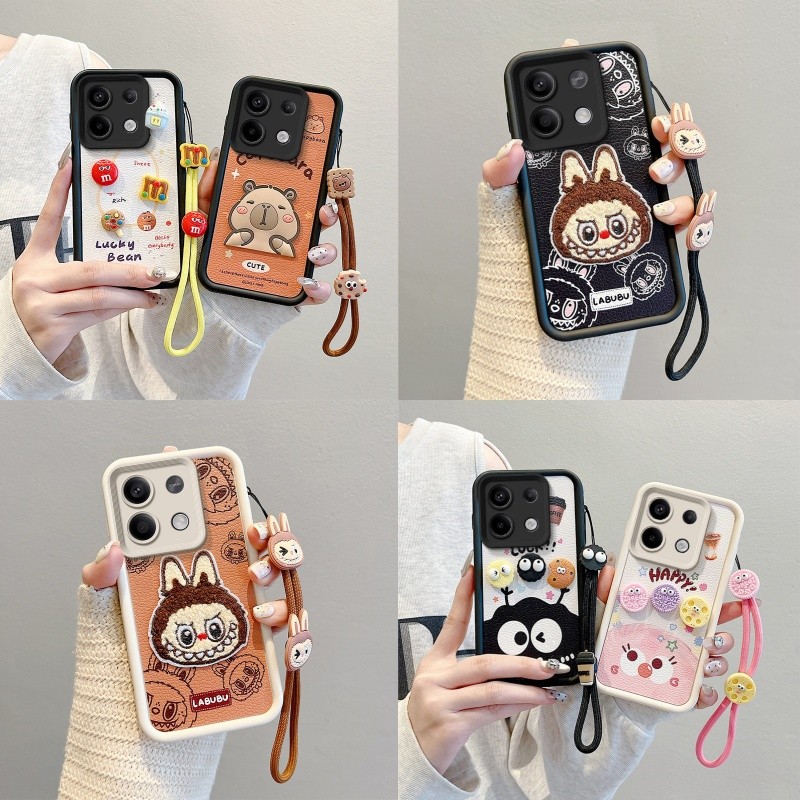 เคส redmi note 13 pro 5g เคส poco x6 5G กรณีTPU anti-DROPซิลิโคนหนังรูปแบบการ์ตูนน่ารักเคสโทรศัพท์ Bbpw