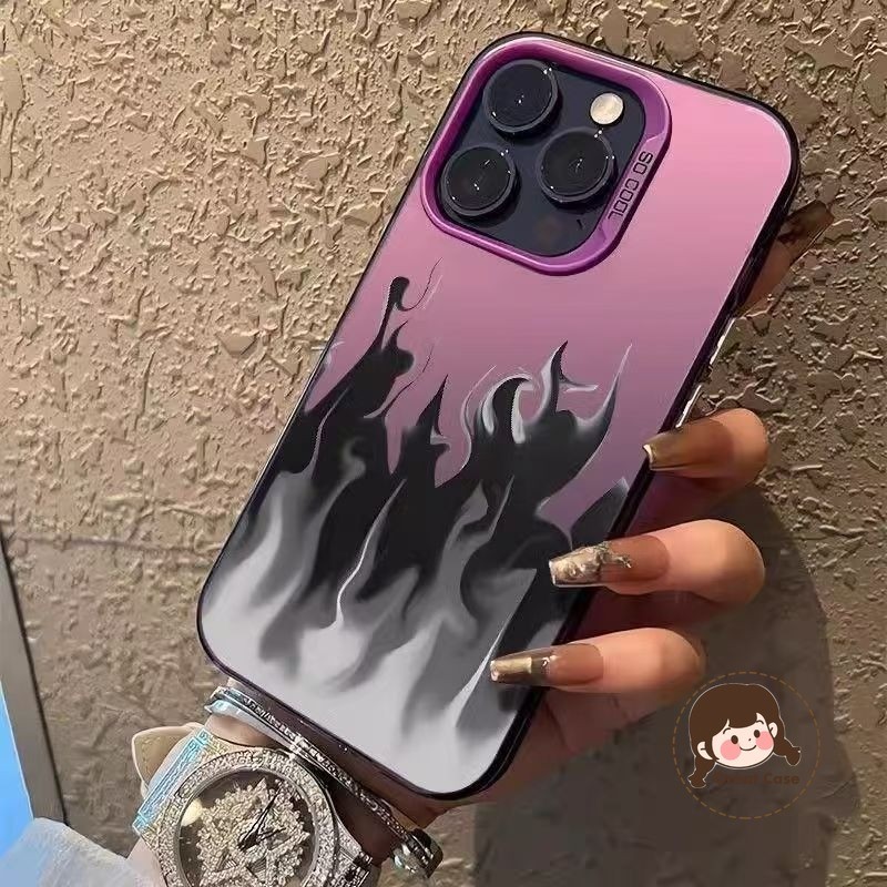 Coolสีดําสีขาวเปลวไฟเคสโทรศัพท์สําหรับOPPO A12E A11 A11X A8 A7 A7X A7N A3S A3X A5 AX5 A3 A1 Pro A1K 