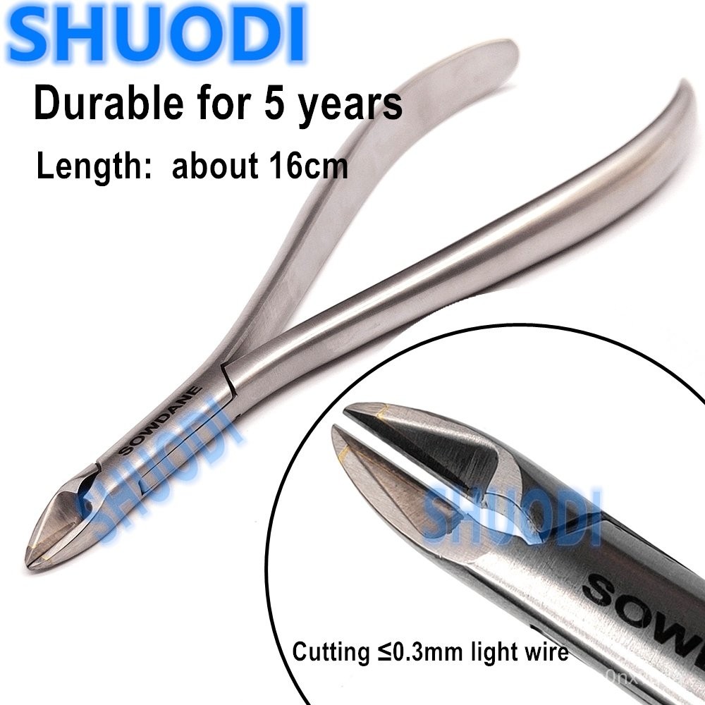 Dental Ligature Pin Light Wire Cutter Plier Long Handle