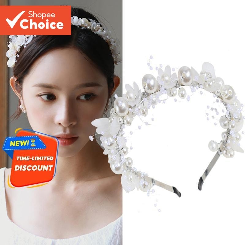 ที่คาดผมมงกุฎนางฟ้าสีทอง 1 ชิ้น - เถาวัลย์ผมเจ้าหญิงลายดอกไม้ (สไตล์ JPN/KOR)