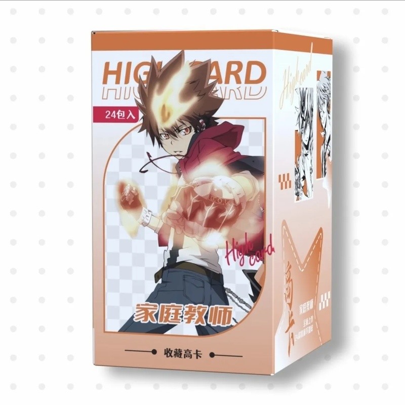 เคทเคียว ฮิตแมน เกิดใหม่! การ์ดกล่องตาบอด Katekyo Hitman Reborn! การ์ดอนิเมะสะสมสองด้าน กล่องละ 24 แพ็ค (8.5  5.4 ซม.)