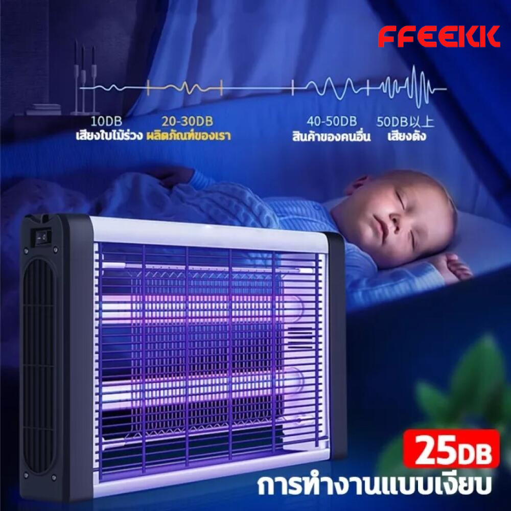 Mosquito trap 10000V LED เครื่องดักยุง เครื่องด้กยุงไฟฟ้า เครื่องช็อตยุง กริดไฟฟ้า ที่ดักยุง ที่ดักยุง กำจัดยุงและแมลง - รูปที่ 3