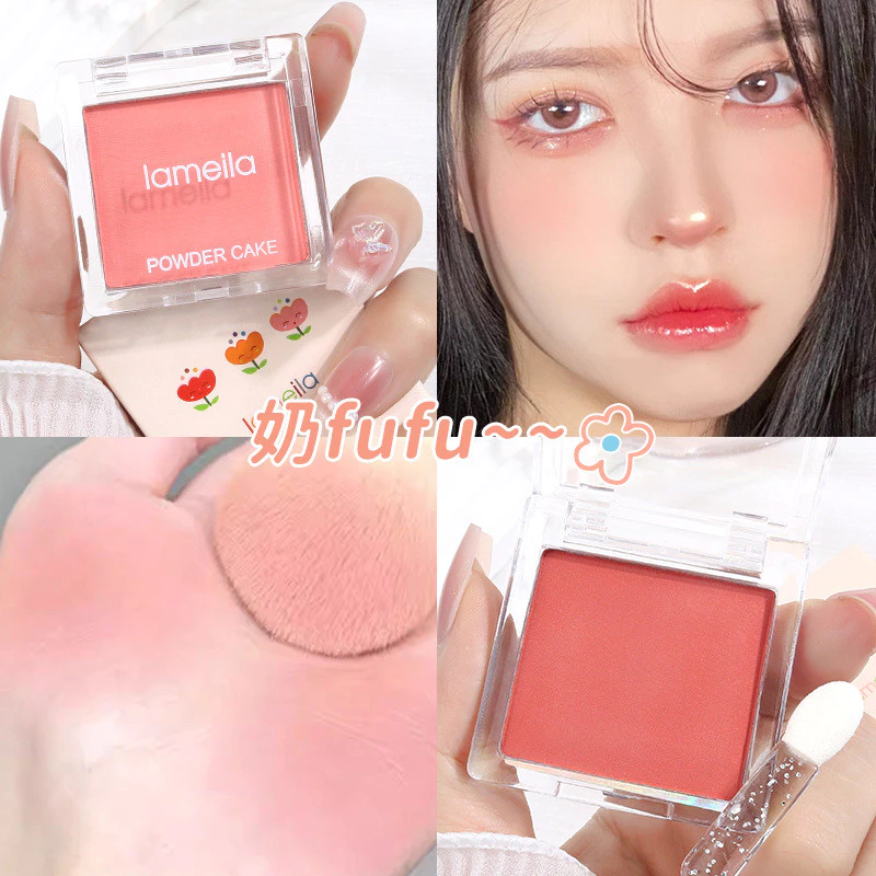 LAMEILA บลัชออน 4 โทนสี เนื้อแมท โทนสีสวย เนื้อละเอียด สีชัดบางเบา กันน้ำ ติดทน