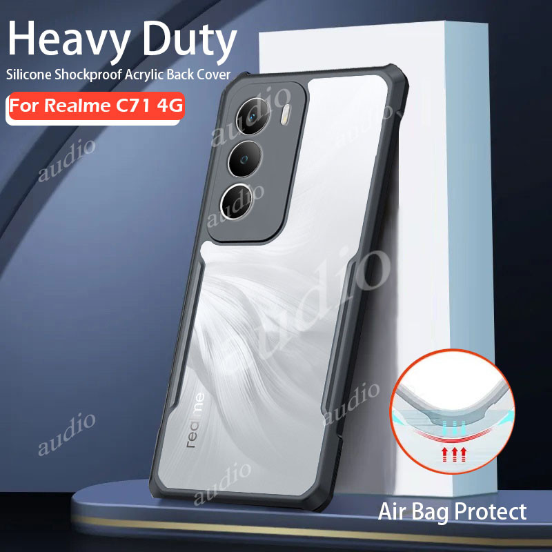 Realme c71 4G Anti Drop เกราะโปร่งใสอะคริลิคกันกระแทกเลนส์กล้องสําหรับ realme c71 realmeC71 4G 2025 