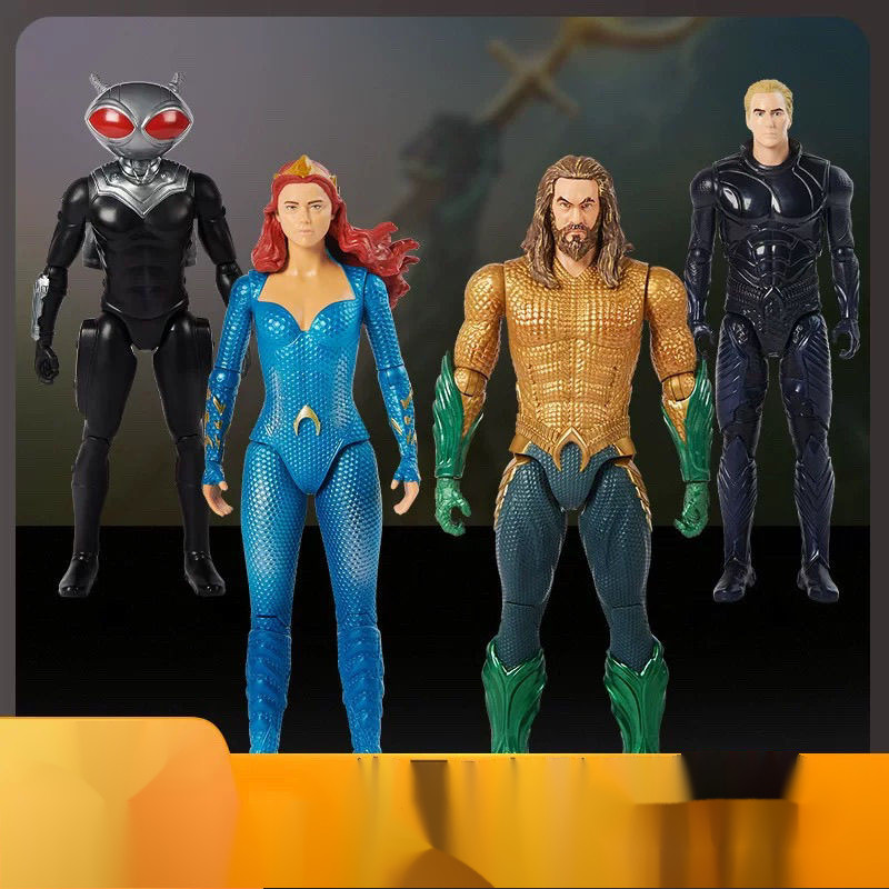 ขายร้อน จัดส่งด่วน Aquaman 2 Arthur Curry Movie Same Style Melam Black Bat Joint Movable Ornament Mo