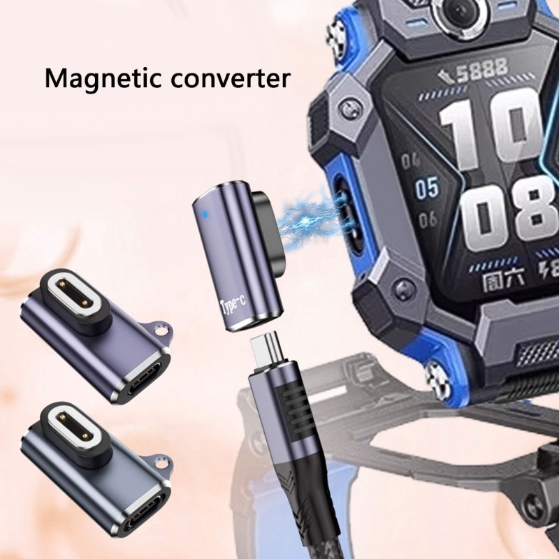 Mojito Magnetic Charger อะแดปเตอร์ประเภท C อินเทอร์เฟซสําหรับ imoo Z6A Z6S Z7 เด็ก Smartwatch Gear
