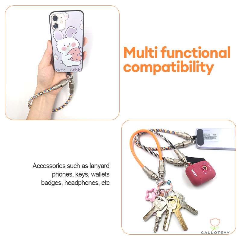 65Wสายข้อมูลอะแดปเตอร์สำหรับการเดินทาง สายเคเบิลข้อมูลโทรศัพท์แบบถักพร้อมสายคล้อง สายชาร์จ 2-in-1 สายเคเบิลข้อมูลชาร์จเร - รูปที่ 7