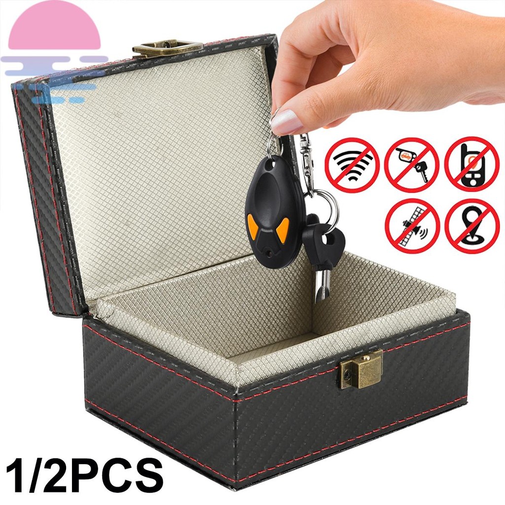 Faraday กล่องสําหรับกุญแจรถ 11.6 x 9 x 5.8 ซม.รถ Key Signal Blocker Anti-Theft Car Key Blocker สําหร