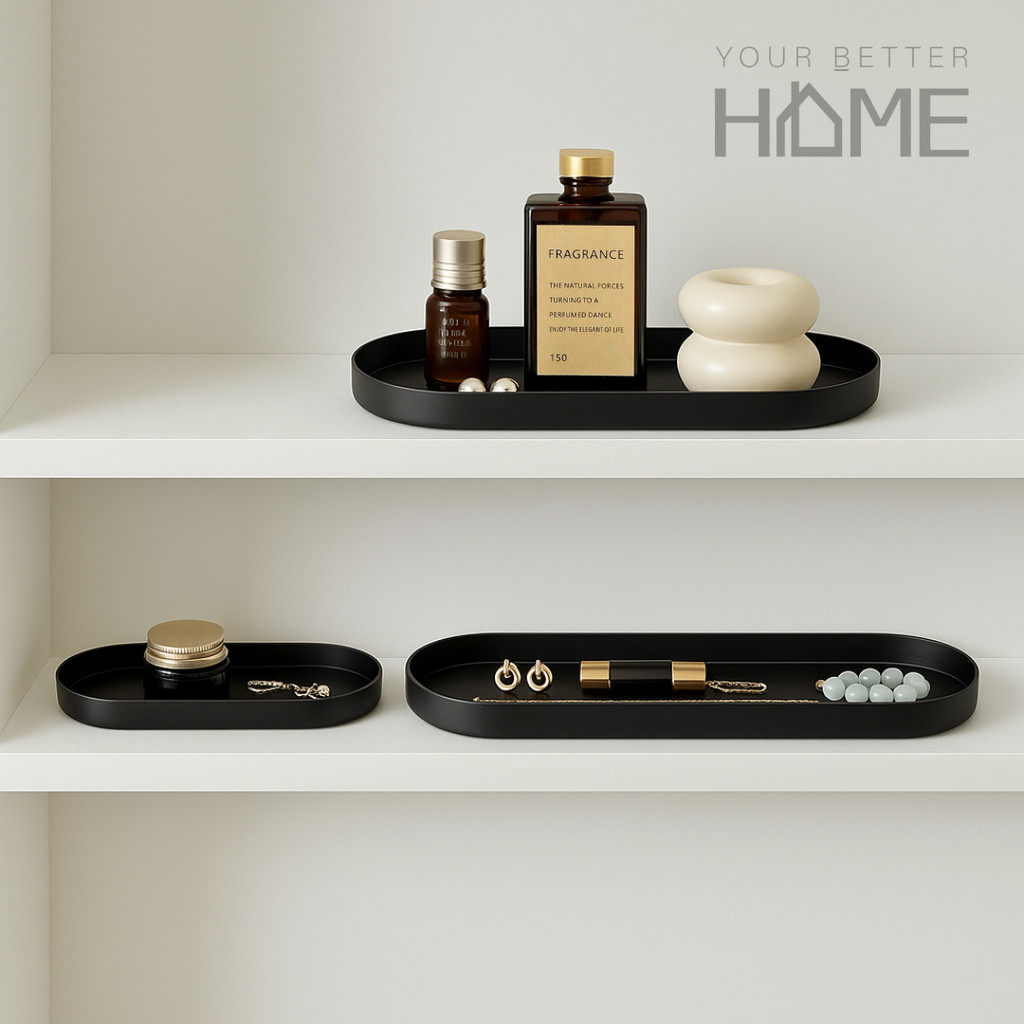 (พร้อมส่ง) ถาดใส่ของมินิมอล ถาดใส่ของตกแต่งบ้าน จัดระเบียบของใช้ได้อย่างเป็นสัดส่วน วางมุมไหนก็สวย