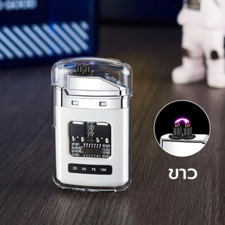 ไฟแช็คไฟฟ้า ไฟแช็คพลาสม่า กันน้ำ ชาร์จไฟได้ USB Type-C จอแสดงผลแบตเตอรี่ LED เหมาะสำหรับถือด้วยมือ