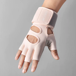 ถุงมือออกกำลังกายยกน้ำหนักสายรัดข้อมือกันลื่นระบายอากาศสำหรับดัมเบลครึ่งนิ้วและกีฬาฤดูร้อนแบบบาง
